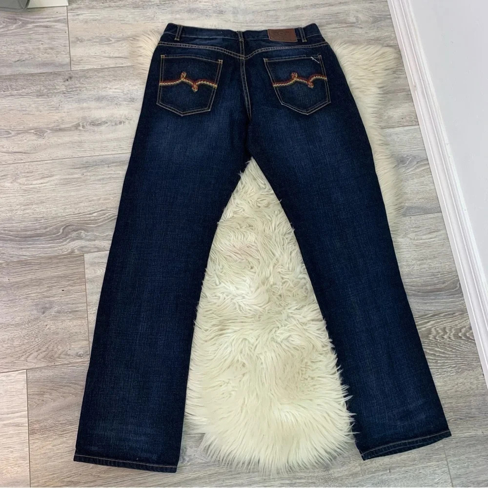 Like new Mens LRG Lifted Research Group dark wash jeans Sz 34 - Picture 3 of 8